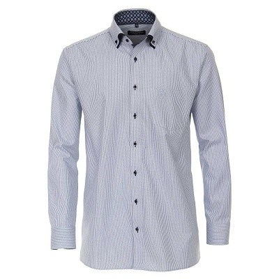 Pánská košile Casa Moda Comfort Fit Premium modrý proužek dlouhý rukáv vel. 48 - 56 (3XL - 7XL)