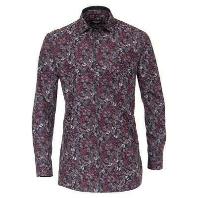 Pánská košile Casa Moda Comfort Fit Premium modní tisk modrá dlouhý rukáv vel. 48 - 56 (3XL - 7XL)