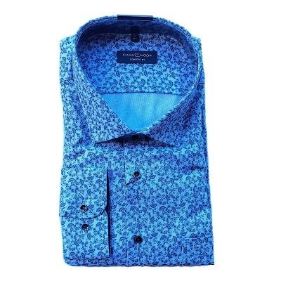 Pánská košile Casa Moda Comfort Fit Premium modní tisk dlouhý rukáv vel. 48 - 56 (3XL - 7XL)