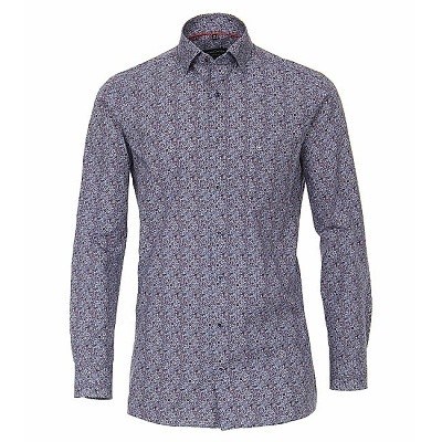 Pánská košile Casa Moda Comfort Fit módní tisk dlouhý rukáv vel. 48 - 56 (3XL - 7XL)
