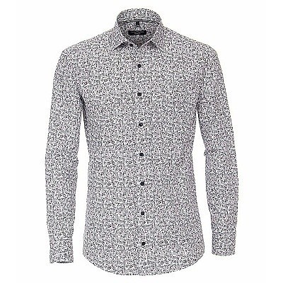 Pánská košile Casa Moda modní tisk kola dlouhý rukáv vel. 3XL - 6XL (48 - 54)