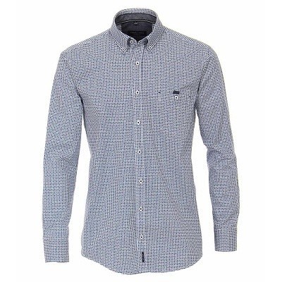 Pánská košile Casa Moda Comfort Fit Club keprová modní tisk dlouhý rukáv vel. 48 - 56 (3XL - 7XL)