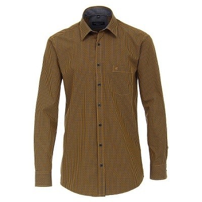 Pnsk koile Casa Moda Comfort Fit Sport kostkovan luto ern dlouh rukv vel. 3XL - 7XL (48 - 56)