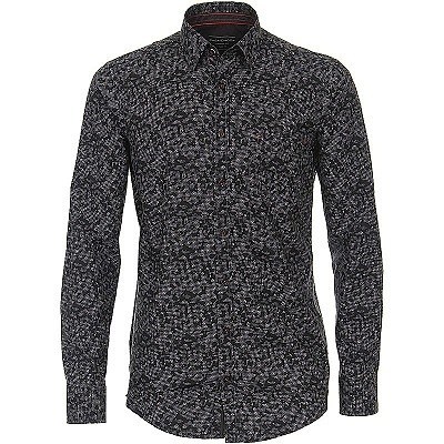 Pánská košile Casa Moda RACING Kent Casual Fit modní tisk dlouhý rukáv vel. 3XL - 7XL (48 - 56)
