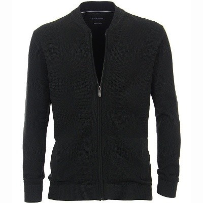 Pánský svetr CASA MODA tmavě zelený rozpínací na zip  5XL - 6XL