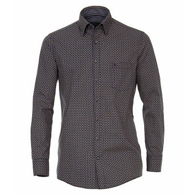 Pánská košile Casa Moda U.B.D. Comfort Fit dlouhý rukáv módní vzor vel. 4XL - 7XL (50 - 56)