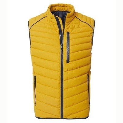 Pánská vesta Casa Moda 544296900 prošívaná okrová  5XL - 6XL