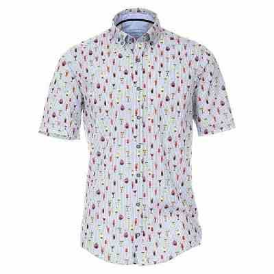 Pánská košile Casa Moda Comfort Fit koktejly krátký rukáv vel. 4XL - 7XL (47 - 56)