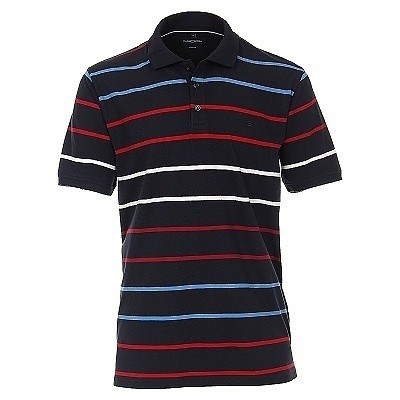 Pánská polokošile Casa Moda 3XL - 6XL krátký rukáv pruhy modrá