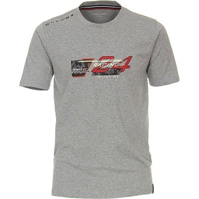 Pánské tričko Casa Moda RACING COLLECTION 3XL - 6XL krátký rukáv silver