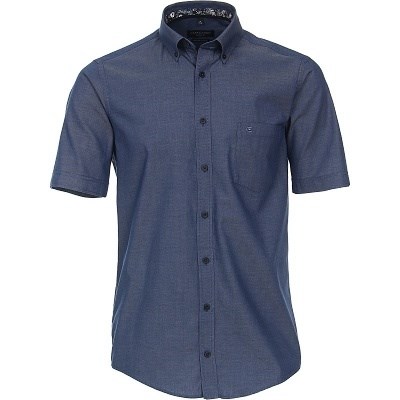 Pánská košile Casa Moda Casual Fit módní tisk krátký rukáv 4XL - 7XL