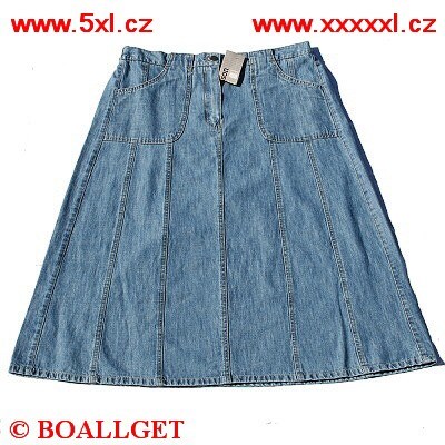 Sukně riflová JEANS kapsy světlemodrá