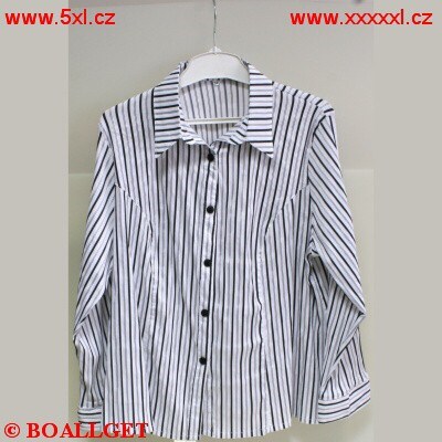 Dámská halenka bílá černý proužek