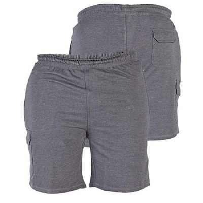 Pánské kraťasy - kapsáče KS2030G šedé  3XL - 8XL