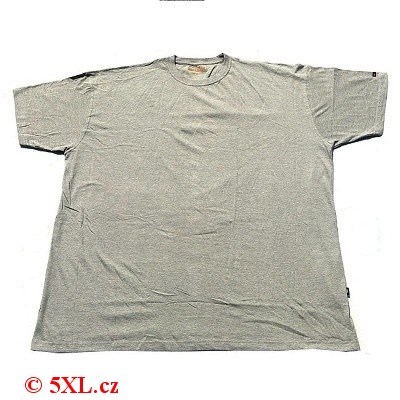 Pánské tričko Kamro šedé melírované krátký rukáv  7XL - 10XL  15237/668