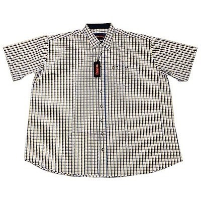 Pánská kostkovaná košile Kamro 23411/213 vel. 5XL - 12XL krátký rukáv