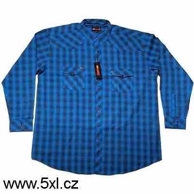 Pnsk koile modro - ern dlouh rukv 4XL - 6XL
