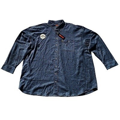 Pánská košile Kamro 23627/281 tmavě modrá dlouhý rukáv 7XL - 12XL