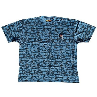 Pánské tričko Kamro modročerné krátký rukáv  4XL - 12XL