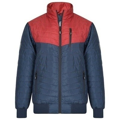 Pánská zimní bunda tmavě modrá prošívaná  4XL - 10XL 