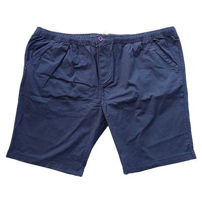 Pánské kraťasy černé plátěné elastické stretch  6XL - 8XL