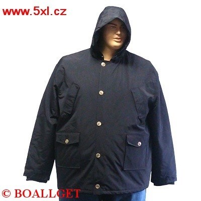 Pánská zimní bunda - parka tmavě modrá TECNICO CAPPUCCIO  6XL - 8XL