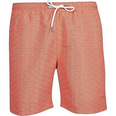 Pánské plavky oranžové se vzorem čárek 3XL - 8XL