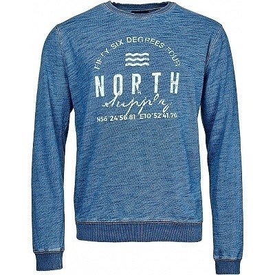 Pánská mikina NORTH 56°4 světle modrá potisk 4XL -  6XL