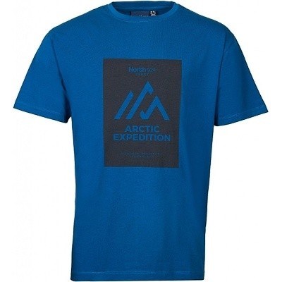 Pánské tričko NORTH 56°4  tmavě tyrkysové Artic Expedition elastické stretch  4XL- 8XL krátký rukáv