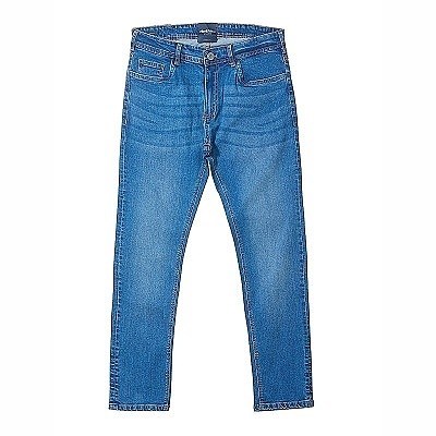 Pánské rifle  NORTH 56°4 Mick stretch elastické modré vybledlý elekt