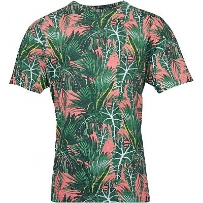 Pánské tričko NORTH 56°4 s potiskem ZELENÁ PŘÍRODA  krátký rukáv 6XL - 8XL