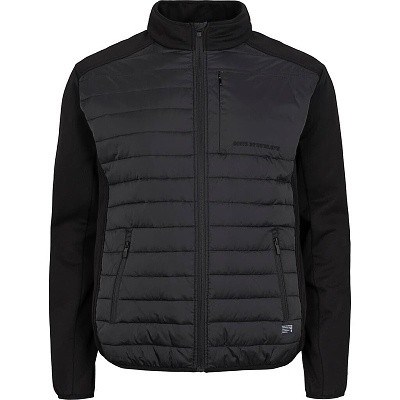 Pánská outdoorová bunda  prošívaná se softshellem NORTH 56°4 černá  5XL - 8XL