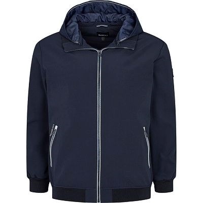 Pánská bunda softshellová NORTH 56°4 33153 tmavě modrá 4XL - 8XL vodní sloupec 3000 s kapucí