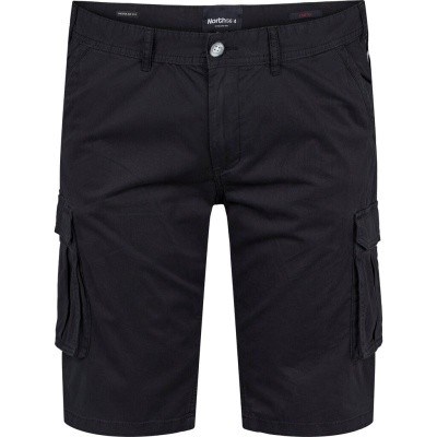 Pánské kraťasy - kapsáče černé elastické stretch 41101/0099