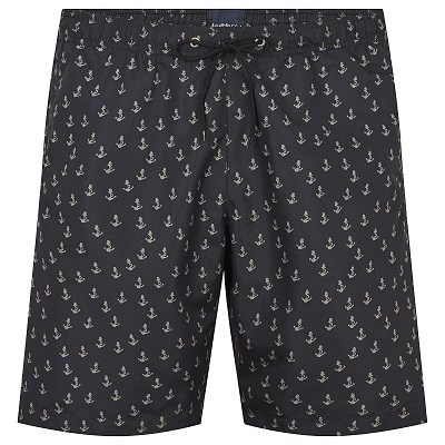 Pánské plavky 41140 NORTH 56°4 černé s potiskem 4XL - 5XL