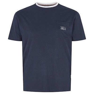Pánské tričko 41143/0580 NORTH 56°4 tmavě modré  5XL - 8XL krátký rukáv