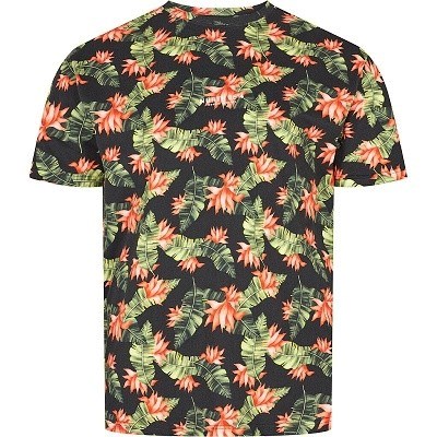 Pánské tričko 41150/0930 NORTH 56°4 květinový vzor  5XL - 7XL krátký rukáv