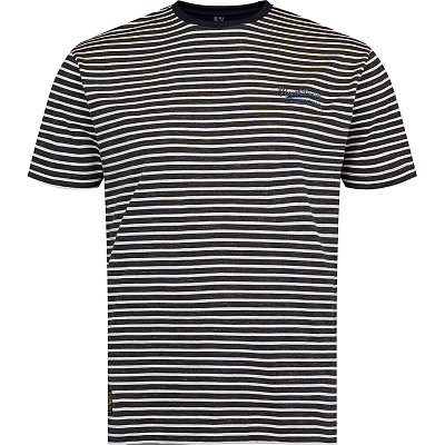 Pánské tričko 41321/0910 NORTH 56°4 pruhované  5XL - 8XL krátký rukáv