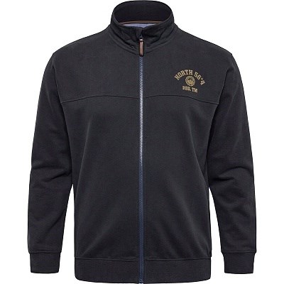 Pánská mikina 43127 NORTH 56°4 černá potisk 4XL -  10XL