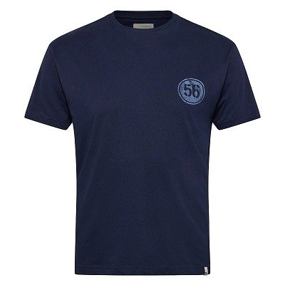 Pánské tričko 43319 NORTH 56°4 tmavě modré s potiskem  5XL - 6XL krátký rukáv