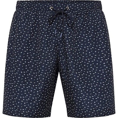 Pánské plavky NORTH LATITUDE černé potisk letních motivů 6XL - 8XL