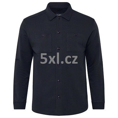 Pánská mikina NORTH 53147 tmavě modrá s límečkem 4XL - 8XL