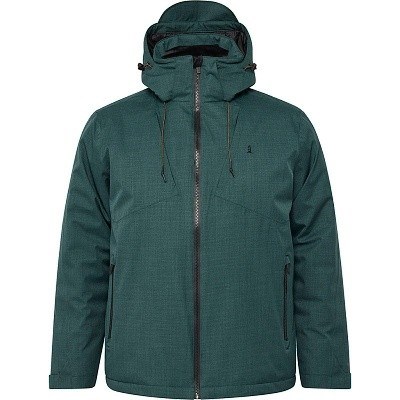Pánská  zimní bunda North 53153 tmavě zelená s kapucí 5XL - 8XL vodní sloupec 3000 mm