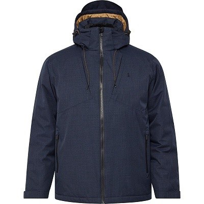 Pánská  zimní bunda North 53153 tmavě modrá s kapucí 5XL - 8XL vodní sloupec 3000 mm