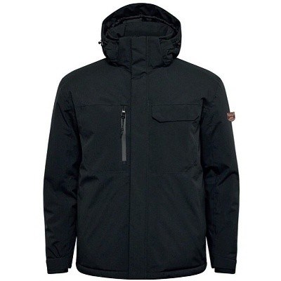 Pánská  zimní bunda North 53154 černá s kapucí 5XL - 8XL vodní sloupec 5000 mm