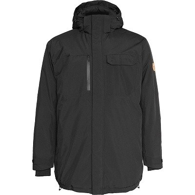 Pánská  zimní bunda North 53155 černá s kapucí 5XL - 8XL vodní sloupec 5000 mm