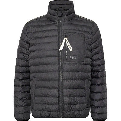 Pánská  zimní bunda prošívaná  53158 černá  5XL - 8XL