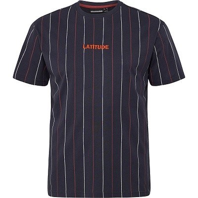 Pánské tričko NORTH 53316 tmavě modré s potiskem krátký rukáv  5XL - 8XL