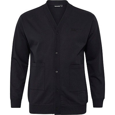 Pánská mikina propínací NORTH 53342 černá tenká 5XL - 8XL