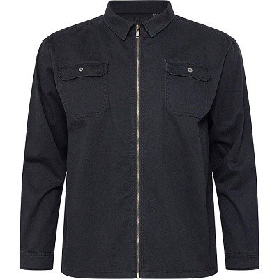 Pánská bunda - košile riflová 53348 černá 5XL - 8XL